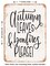 DECORATIVE METAL SIGN - Autumn Leaves and Bonfires Please - Vintage Rusty Look